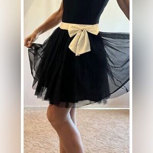 Fancy Black Cocktail Party Tutu PettiSkirt. Womens/Juniors Size Small/Petite